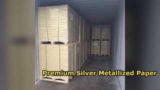 Premium zilver vacuüm gemetalliseerd papier voor hoogwaardige labels